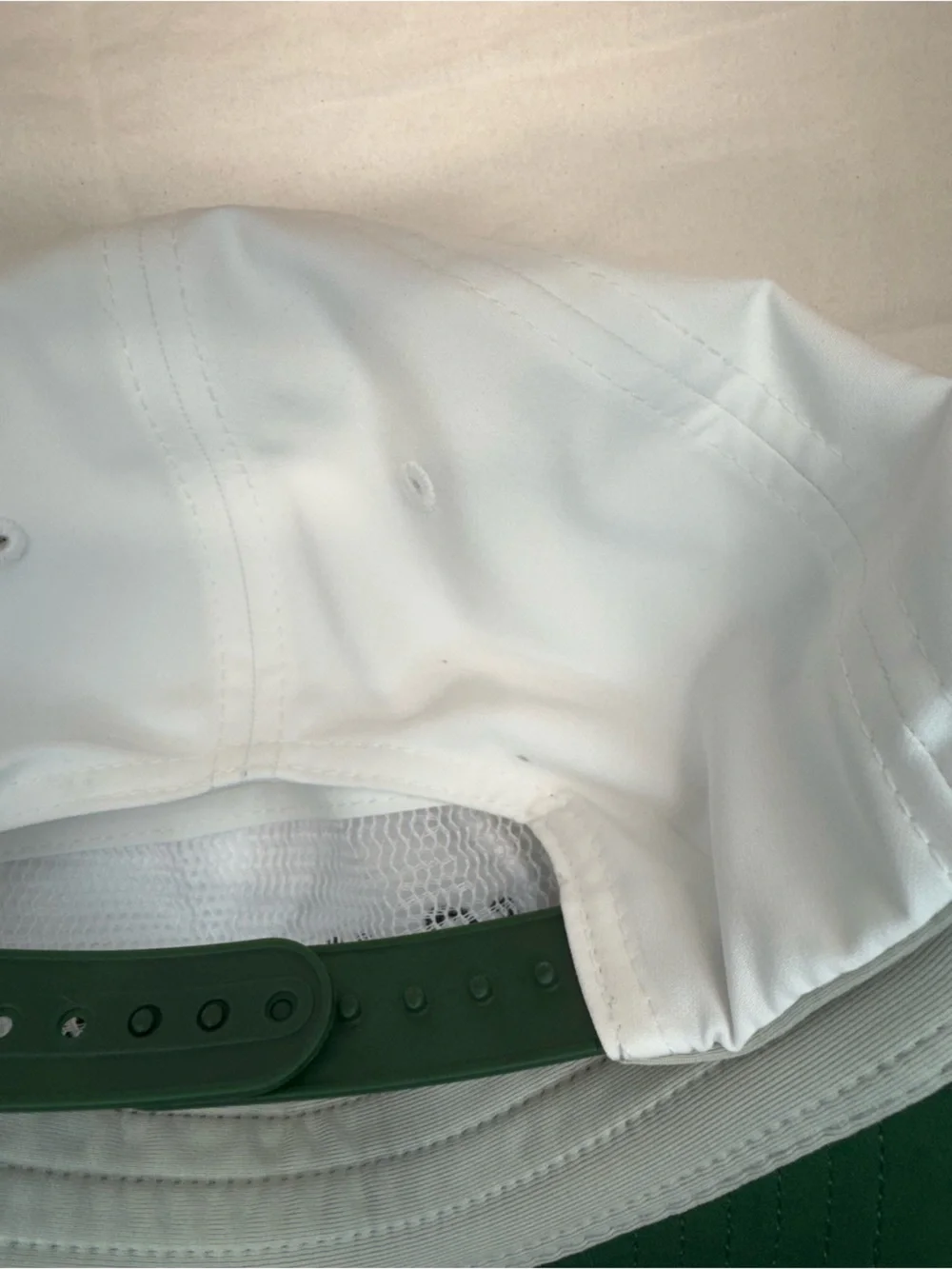 Callaway White and Green Kids Golf Cap with Script Logo